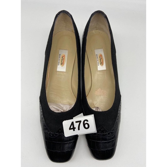 Talbots Shoes Women’s‎ Sz 8.5N Vero Cuoio Womens Square Toe 2” Heel Dress Black - Picture 12 of 12